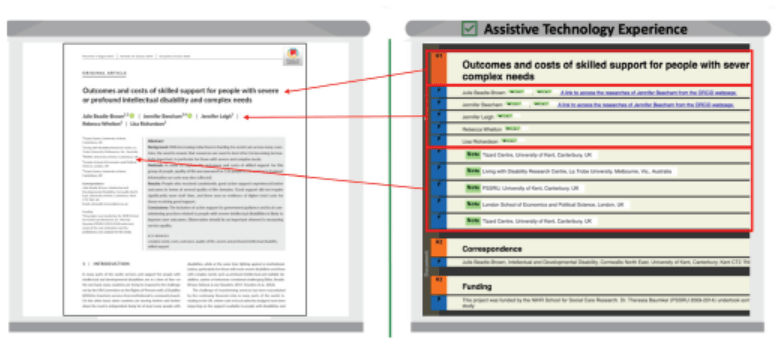 A screenshot shows the auto-tagging of structural elements like headings, paragraphs, etc. in a PDF document
