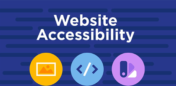Web accessibility checklist using WCAG Guidelines. It shows three icons for image, equations, and audio/video.