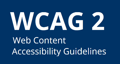 Text in white: WCAG 2.2 Web Content Accessibility Guidelines.