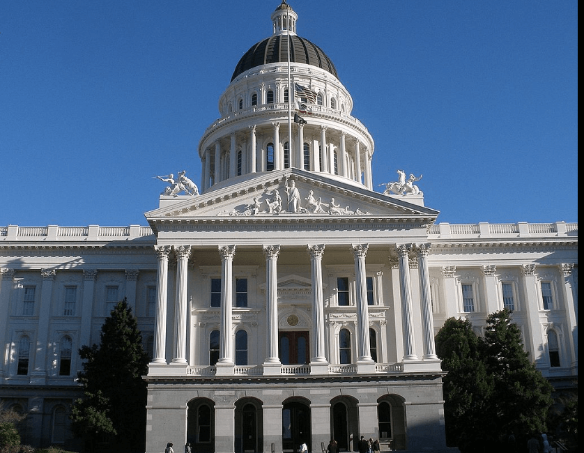 The California State Capitol building where the AB 1757 legislation has been submitted before the state legislature.